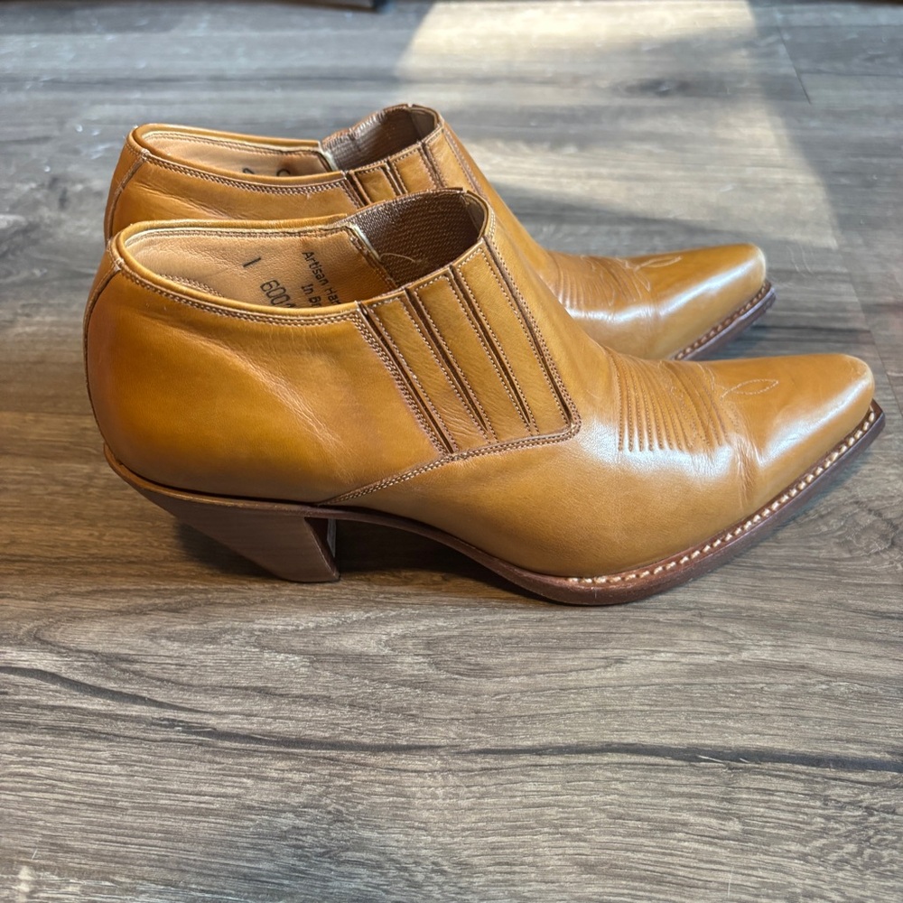 Lucchese Charlie Horse Leather Ankle Boots